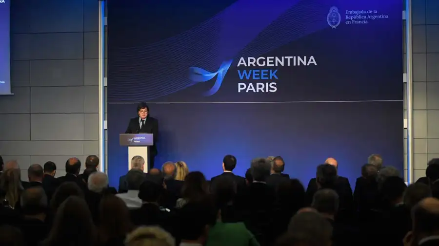 Javier Milei en Argentina Week Paris