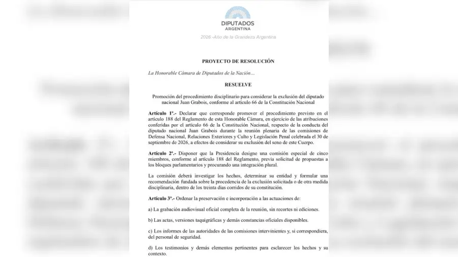 Pedido de expulsión Juan Grabois