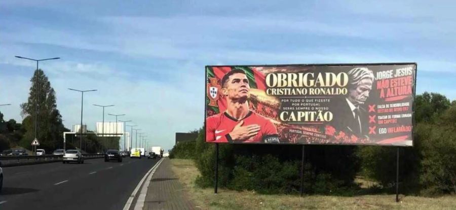 Cartel a favor de Cristiano Ronaldo
