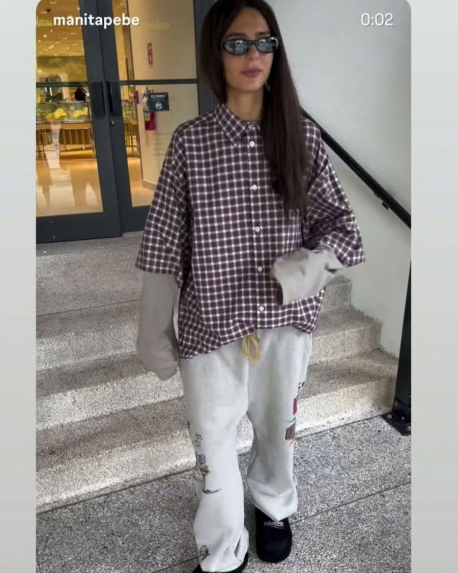 El look oversize de Juana Tinelli