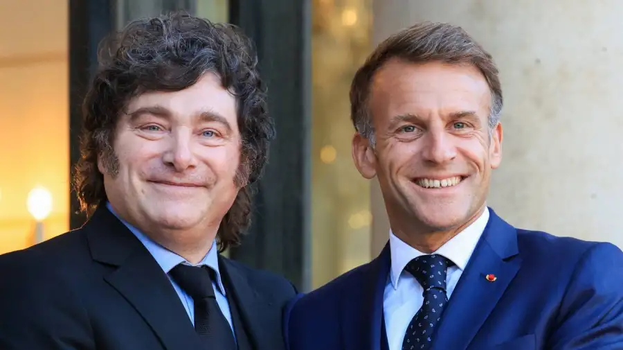 Javier Milei y Emmanuel Macron