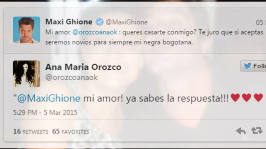 Maxi Ghione y Ana María Orozco 