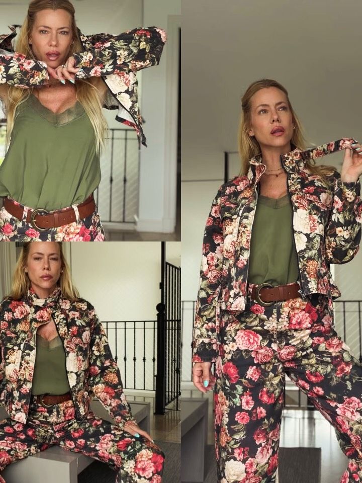 Nicole Neumann con look estampado primaveral