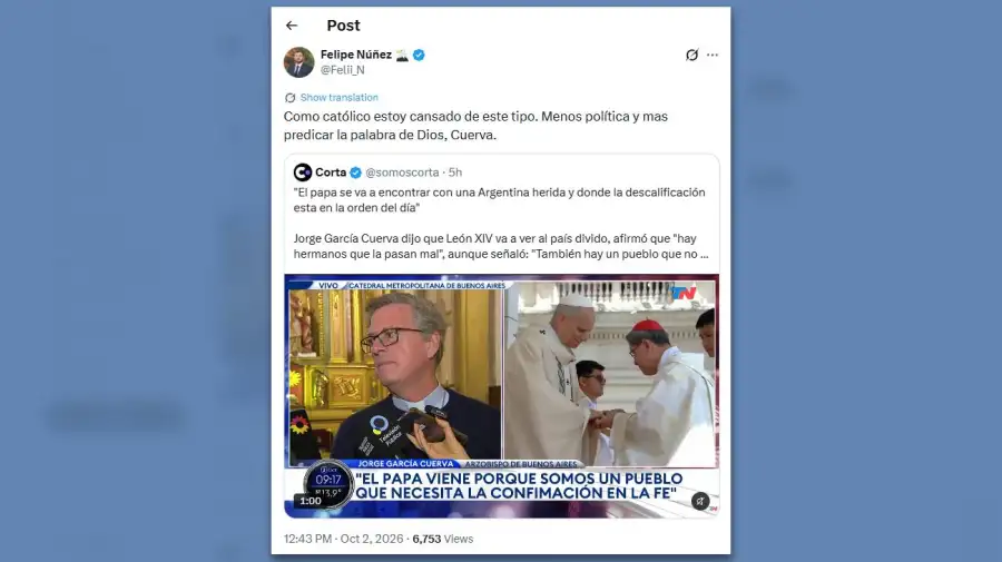 Posteo Felipe Núñez