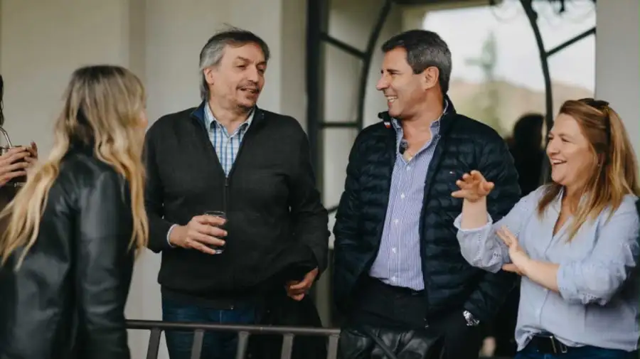 Sergio Uñac y Máximo Kirchner en San Juan 02102026