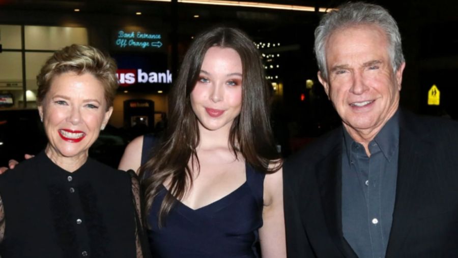 Annette Bening, Warren Beatty y Ella Beatty