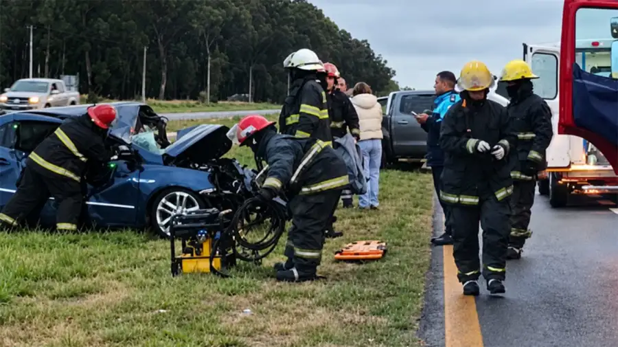 Choque en la Ruta 2: murió un joven de 29 años en Castelli.