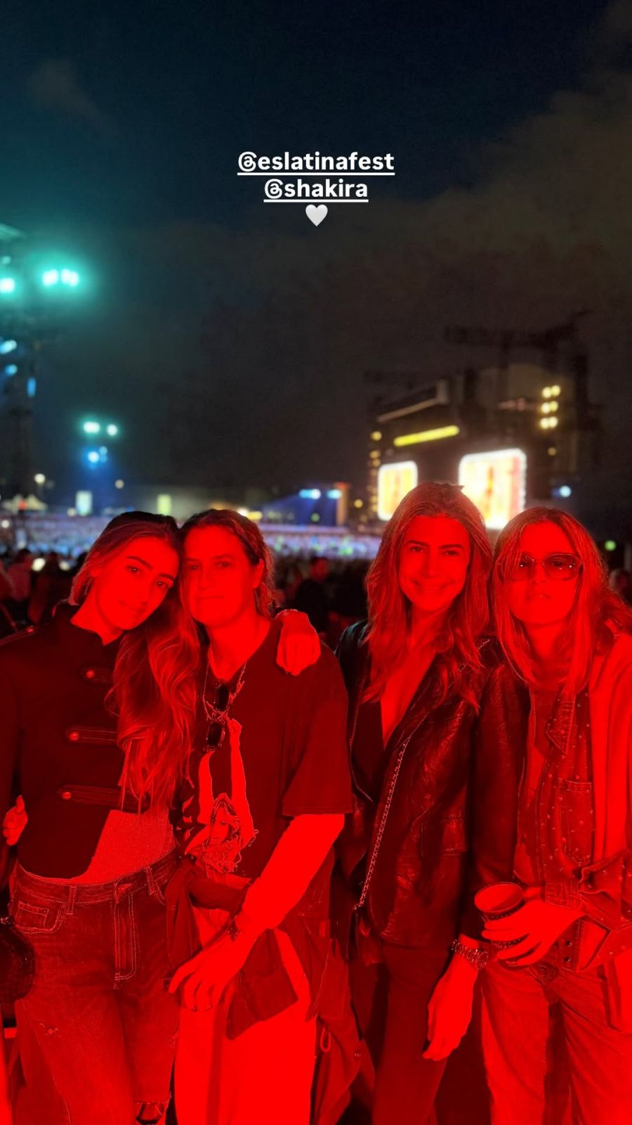 Juliana Awada y su hija, Valentina, fueron a ver a Shakira en Madrid