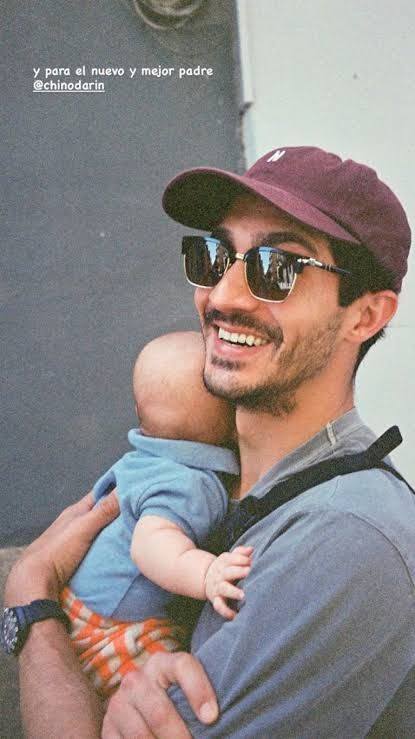 El Chino Darín junto a su hijo Dante 
