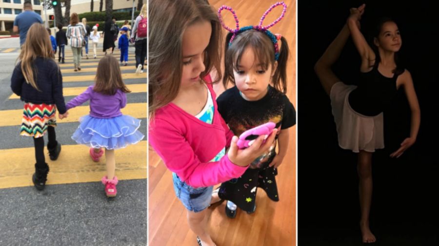 Mabel y Fiona, hijas de Chad Lowe y Kim Painter 