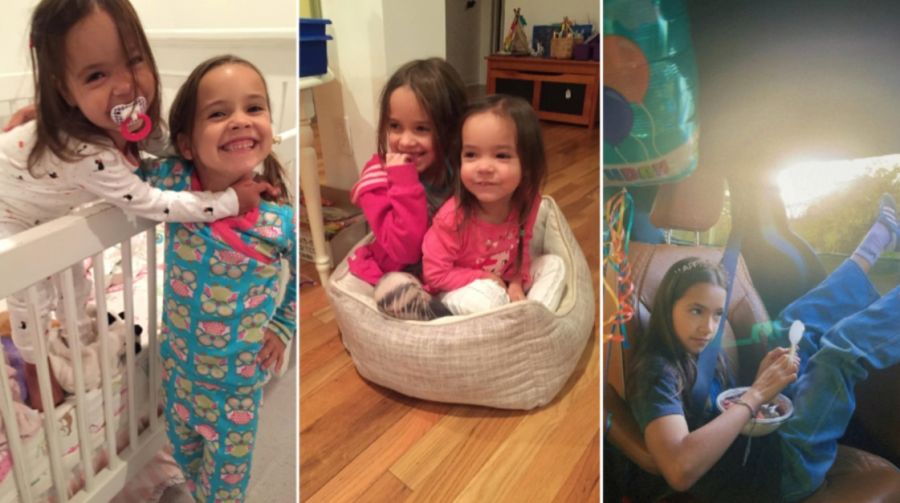 Mabel y Fiona, hijas de Chad Lowe y Kim Painter 