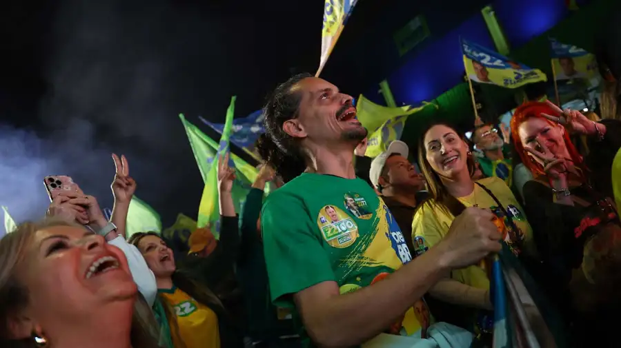 Festejos elección presidencial Brasil