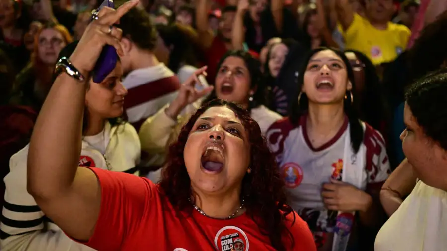 Festejos elección presidencial Brasil