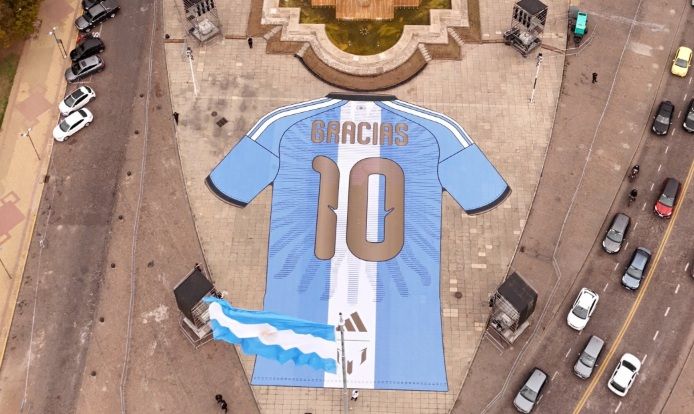 Homenaje a Messi en Rosario 