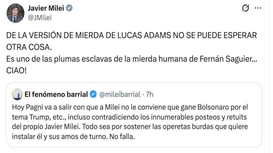 Javier Milei X 05102026