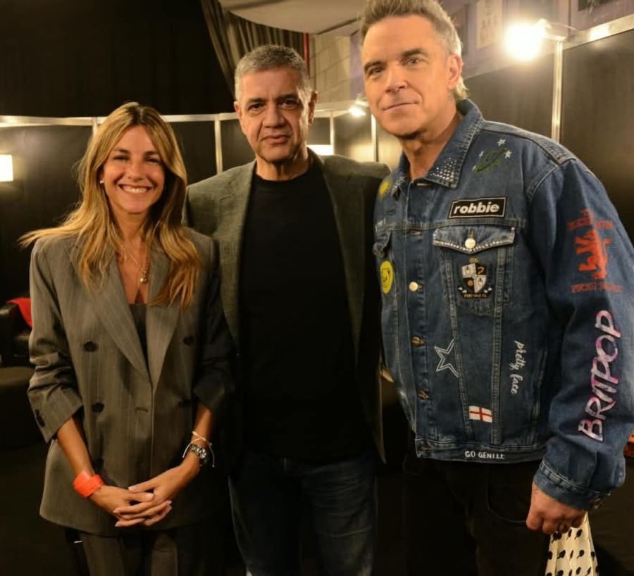 María Belén Ludueña, Jorge Macri, Robbie Williams
