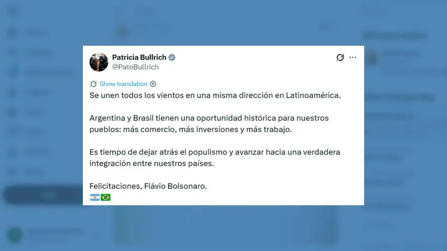 X Patricia Bullrich