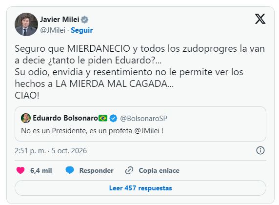 Javier Milei contra Luis Novaresio