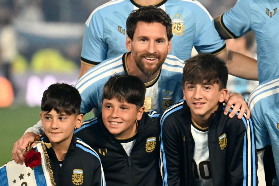 Lionel Messi en su despedida de la Selección Argentina