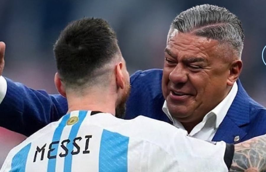 Lionel Messi y Claudio Tapia