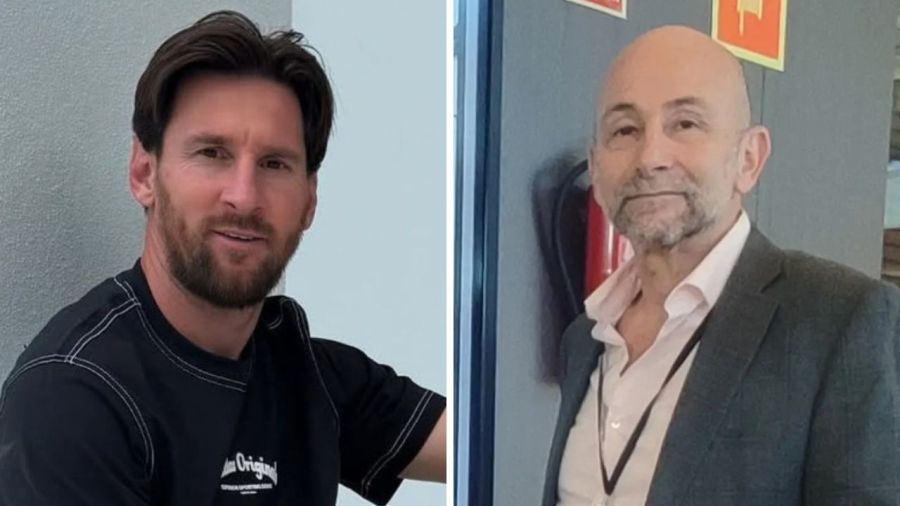 Lionel Messi y Diego Schwarztein 