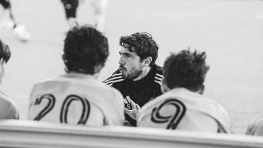 Lucas Scaglia, Lionel Messi y Antonela Roccuzzo