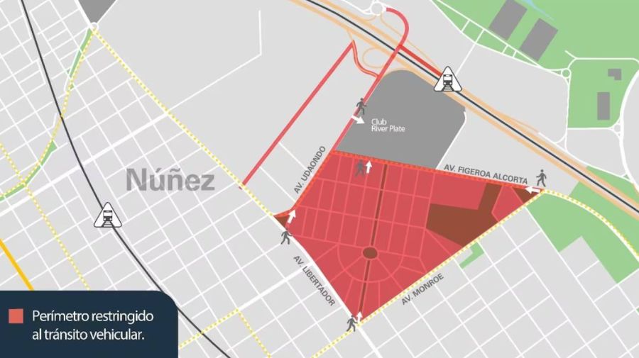 Mapa de cortes por la despedida de Messi