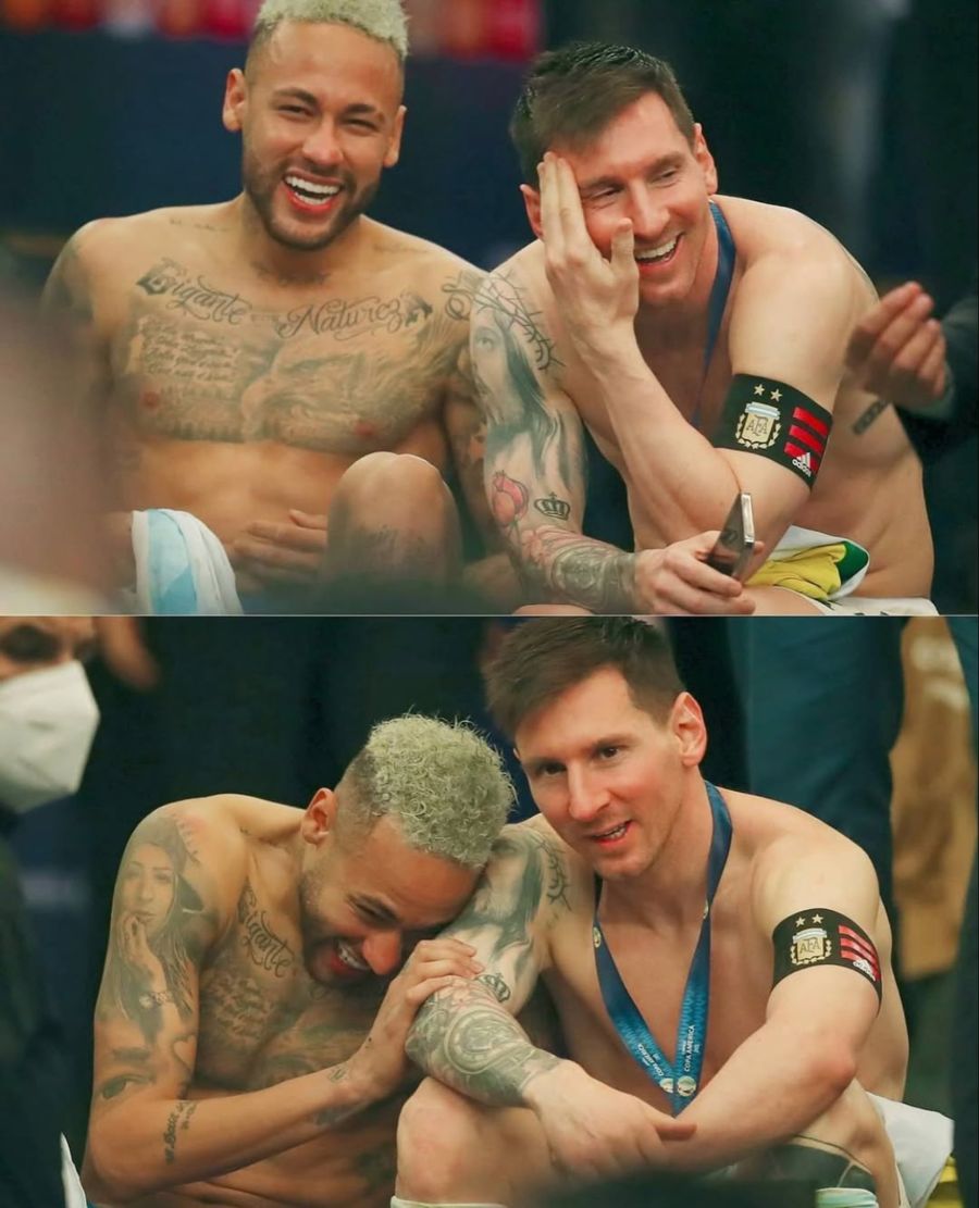 Neymar con Messi