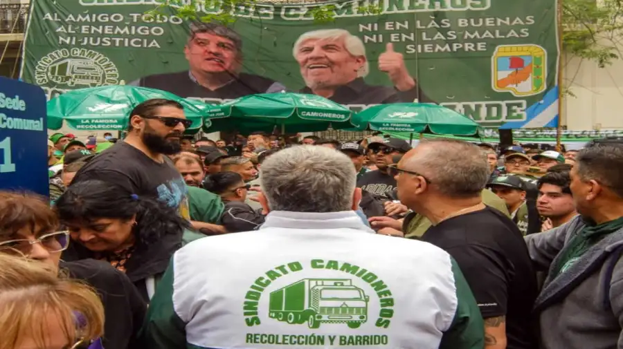 Sindicato de Camioneros marcha Comuna 1 de CABA