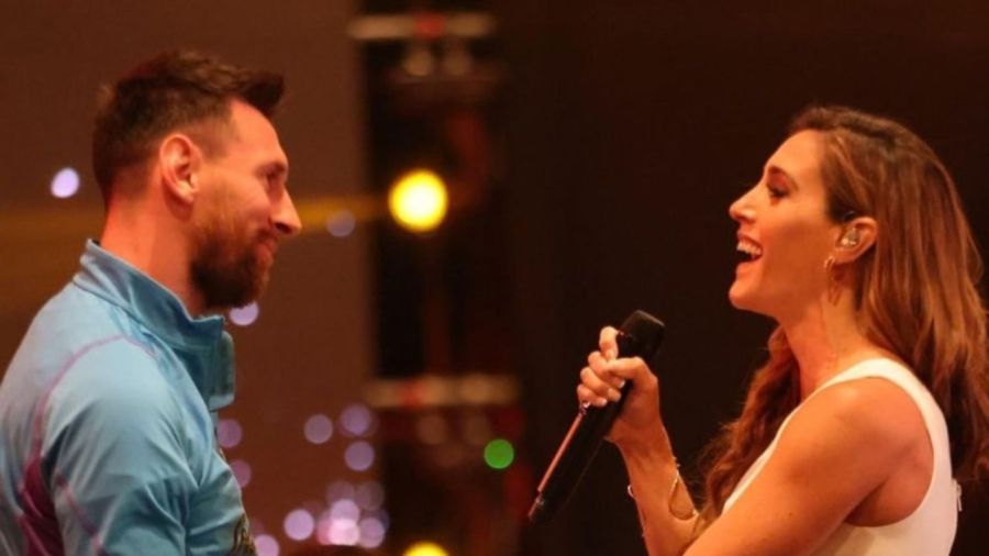Soledad Pastorutti y Lionel Messi 
