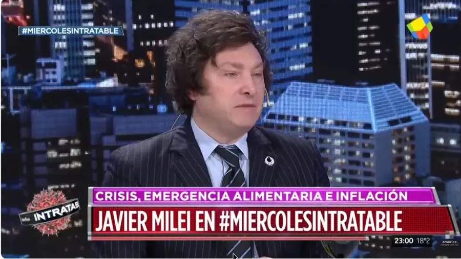 Javier Milei en Intratables