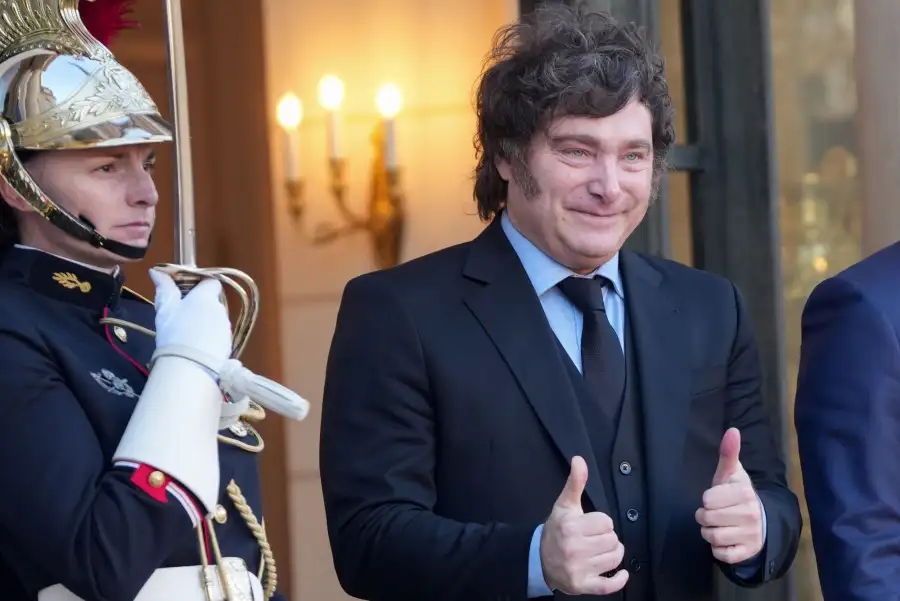 Argentina's President Javier Milei in Paris