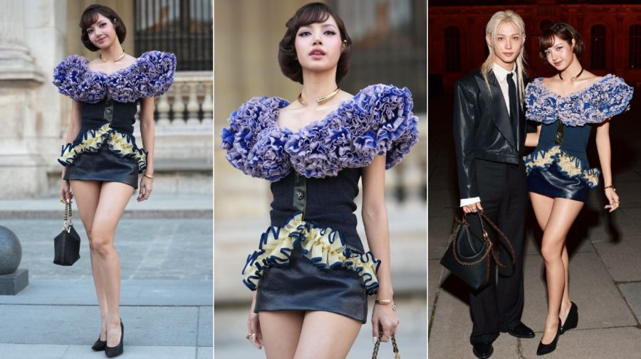 Lisa en el desfile de Louis Vuitton primavera-verano 2027 de Nicolas Ghesquiere durante el cierre de la Semana de la Moda de París
