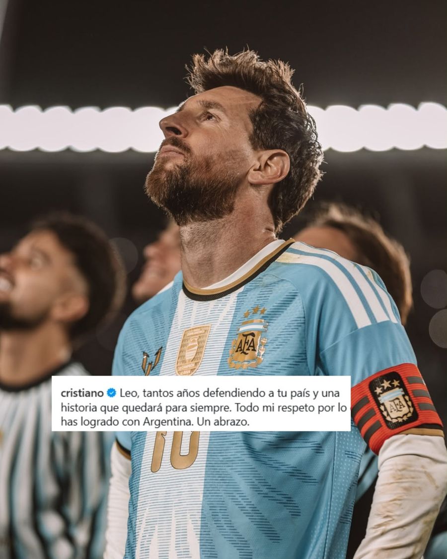 Mensaje Cristiano a Messi