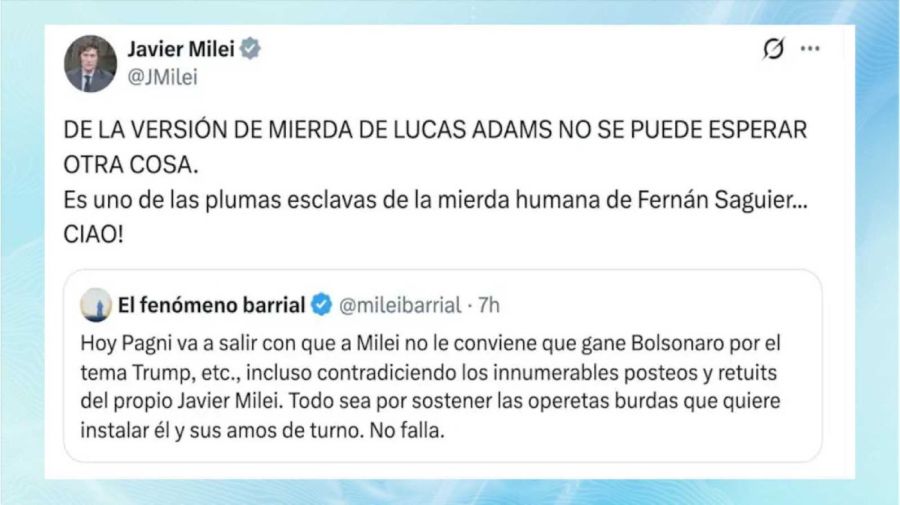 Milei contra Pagni