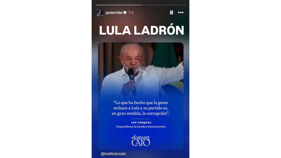 MILEI VOLVIÓ A LLAMAR LADRÓN A LULA 07102026