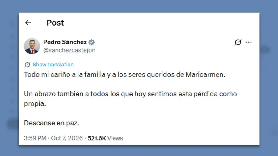 Posteo Pedro Sánchez
