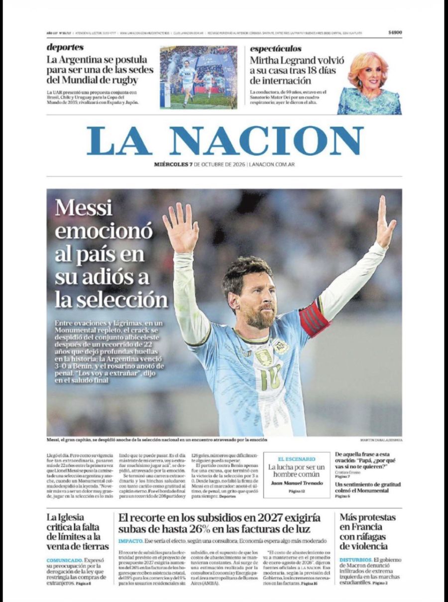 Tapas de diarios Messi