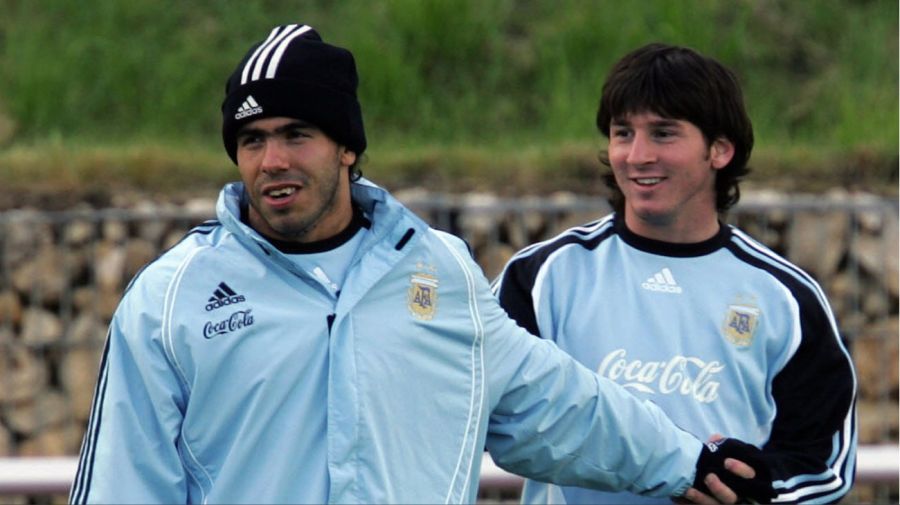 Carlos Tevez y Lionel Messi