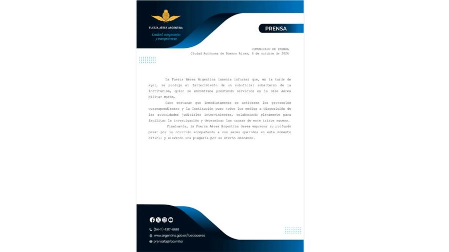 Comunicado de la FAA