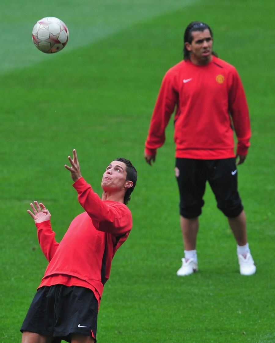Cristiano Ronaldo y Carlos Tevez