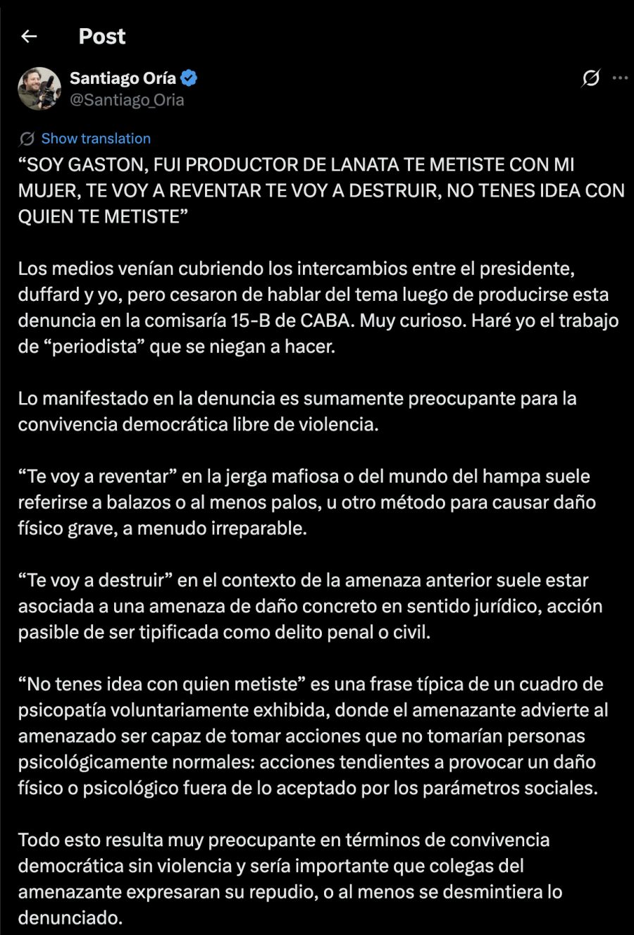 Milei Insultos