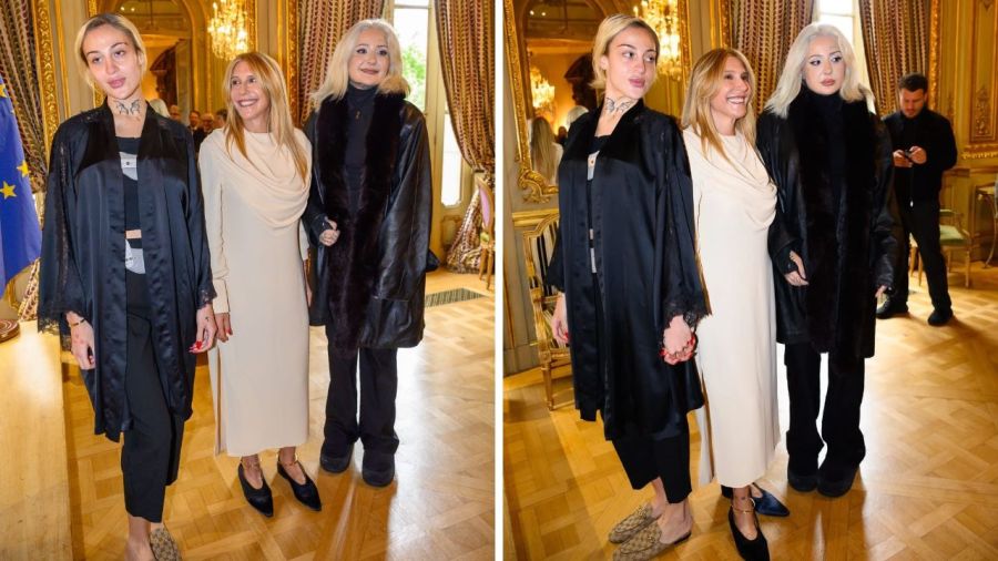 Amalia Amoedo en la Embajada de Francia