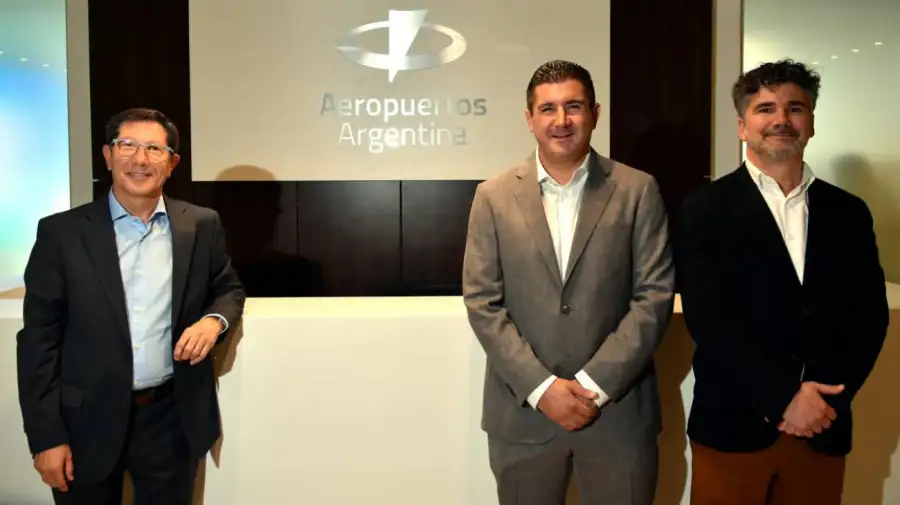 Conferencia de prensa de las autoridades de Aeropuertos Argentina
