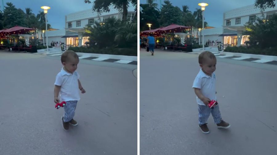 Marco, el hijo de Sol Pérez, en Miami