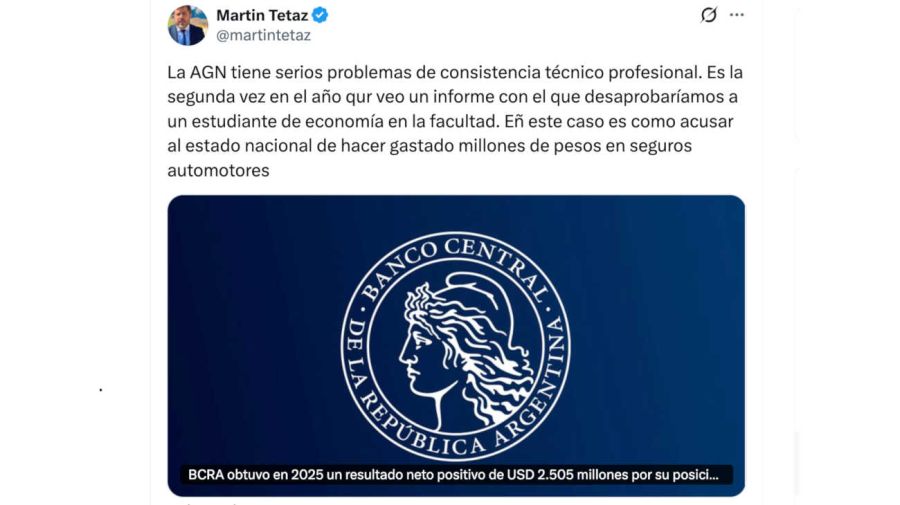 Martin Tetaz X 08102026
