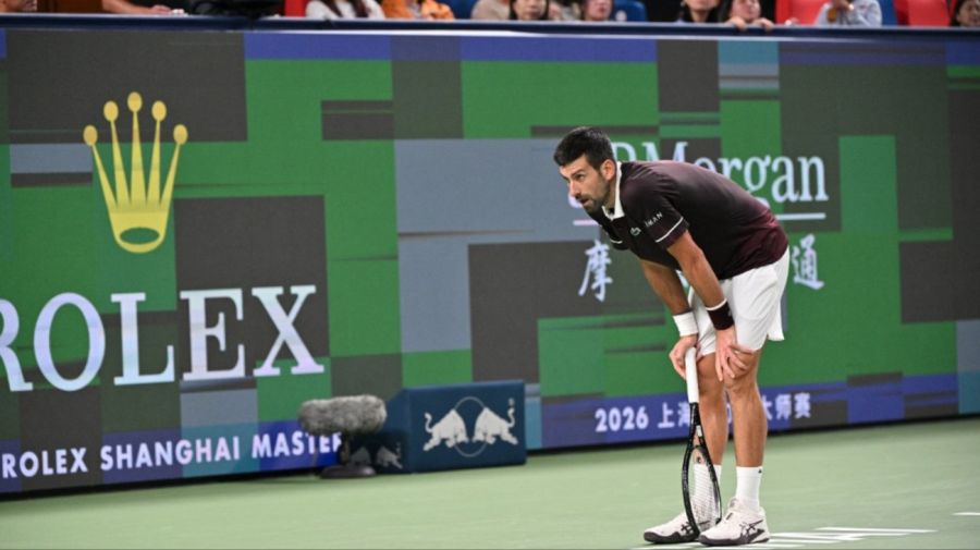 Novak Djokovic en el Masters de Shaghái
