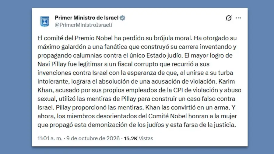 Posteo Prime Minister of Israel