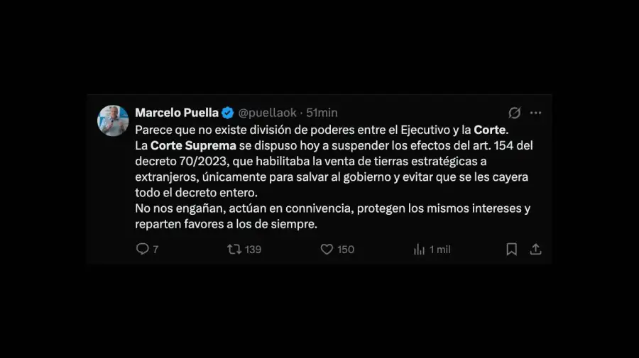 Repercusiones del fallo de la corte suprema