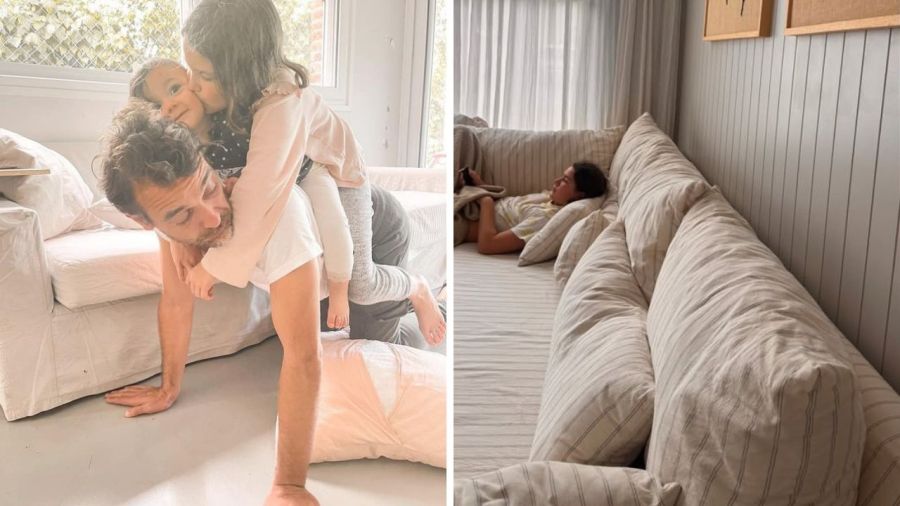 El nuevo living de Paula Chaves y Pedro Alfonso